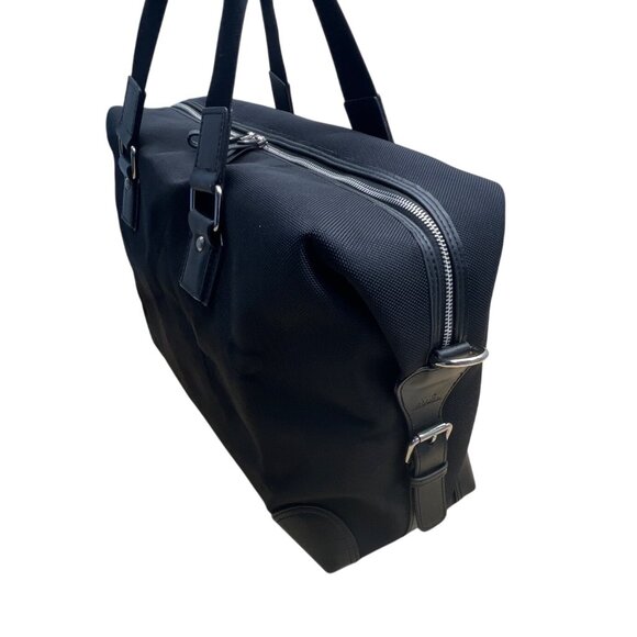 AMC Networks Black Nylon & Leather  Adjustable Shoulder Strap Duffle Bag Sz XL - Picture 4 of 12